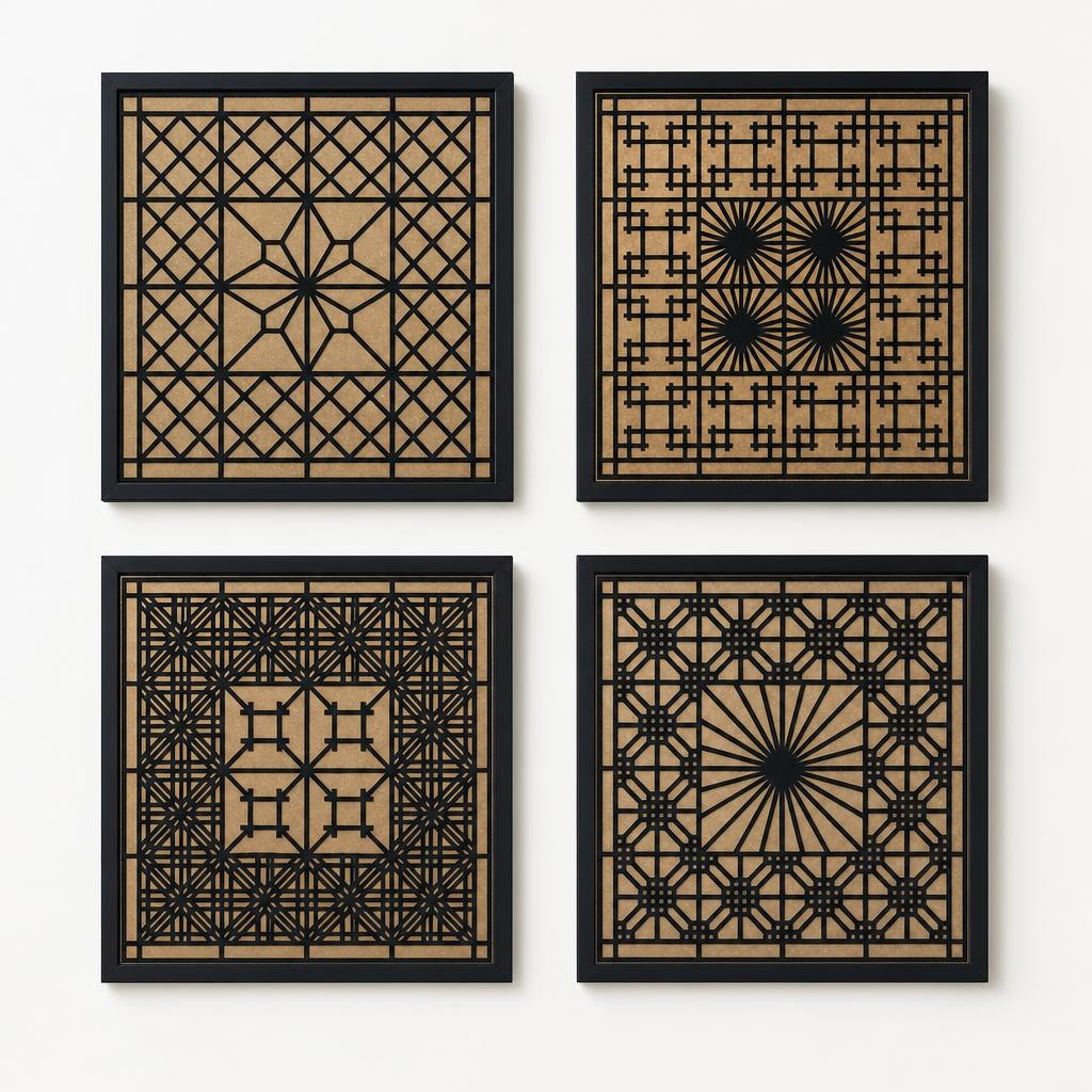 Portfolio gpt image 2 arrange all single piece wall art using the same format and order of the 4 set w 0